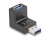 65340 Delock Adapter USB 3.0 male-female angled 270° vertical small