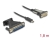 62904 Delock Adaptor USB Type-C™ > 1 x interfaţă serială DB9 RS-232 + Adaptor DB25 small