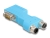 60666 Delock D-Sub 9 male and female to M12 male and female 5 pin A-coded CAN bus splitter 90° blue small