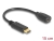 65578 Delock Adapterkabel USB Type-C™ 2.0 hane > USB 2.0 typ Micro-B hona 15 cm svart small