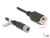 80460 Delock M12 Cable X-coded 8 pin female to RJ45 jack for installation Cat.6A S/FTP 1 m black small