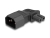 80473 Delock Power Adapter IEC 60320 - C14 to C7, male / female, 2.5 A, 90° angled small