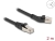 80615 Delock RJ45 Network Cable Cat.6A S/FTP plug 45° left angled to plug straight 2 m black small