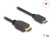 83132 Delock Cable High Speed HDMI with Ethernet - HDMI-A male > HDMI Mini-C male 4K 1 m Slim small