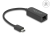 66645 Delock Adaptor USB Type-C™ tată la 2,5 Gigabit LAN compact small