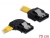 82494 Delock Kabel SATA 70cm links/gerade Metall gelb small