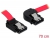 82624 Delock Cable SATA 70cm  right/up metal red small
