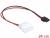 82913 Delock Power Cable Molex 4 pin plug to Slim SATA 6 pin receptacle 24 cm small