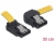 82523 Delock SATA 3 Gb/s kabel zakrivljen gore do zakrivljen desno 30 cm žuti small