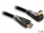 82740 Delock Cable High Speed HDMI with Ethernet – HDMI A male > HDMI A male straight / angled 1 m PREMIUM  small