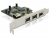 89132 Delock PCI Express Carte > FireWire A 3+1 ports small
