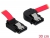 82622 Delock Cable SATA 30cm  right/up metal red small