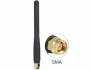 88914 Delock ISM 433 MHz Antenna SMA 2.5 dBi Omnidirectional Flexible Rubber Black
