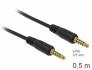 85695 Delock Stereo Jack Cable 3.5 mm 5 pin male to male 0.5 m black