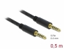 85790 Delock Stereo Jack Cable 4.4 mm 5 pin male to male 0.5 m black
