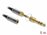 85783 Delock Stereo Jack Extension Cable 3.5 mm 3 pin male to female with 6.35 mm screw adapter 5 m