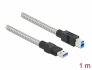 86778 Delock Cablu USB 3.2 Gen 1 Cablu de Tip-A tată la Tip-B tată cu izolație metalică de 1 m