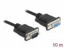 86599 Delock Serial Cable RS-232 D-Sub9 male to female with narrow plug housing 10 m