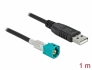 90490 Delock Kábel HSD Z apa - A-típusú USB 2.0 apa 1 m