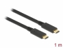 85531 Delock USB 3.1 Gen 2 (10 Gbps) kabel Type-C till Type-C 1 m PD 5 A E-Marker