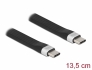 85770 Delock Cablu cu bandă plată USB 3.2 Gen 2 FPC USB Type-C™ la USB Type-C™ 13,5 cm PD 3 A Marker E