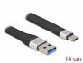 86938 Delock USB 3.2 Gen 2, FPC plochý stuhový kabel, USB Typ-A na USB Type-C™, 14 cm, PD 3 A
