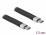 86939 Delock Câble plat USB 3.2 Gen 2 FPC USB Type-C™ à USB Type-C™ 13 cm PD 5 A E-Marker