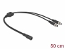 86571 Delock DC Splitter Cable 5.5 x 2.1 mm 1 x female to 2 x male screwable