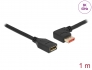 87073 Delock DisplayPort prodlužovací kabel samec 90° pravoúhlý vlevo na samice 8K 60 Hz 1 m