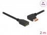 87075 Delock Cablu prelungitor DisplayPort tată 90° înclinat în stânga la mamă 8K 60 Hz 2 m