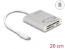 91005 Delock Lettore di schede USB Type-C™ per schede di memoria Compact Flash, SD o Micro SD