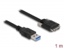 87799 Delock Câble USB 3.0 Type-A mâle vers Type Micro-B mâle avec vis 1 m