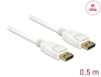 85507 Delock Καλώδιο DisplayPort 1.2 αρσενικό > DisplayPort αρσενικό 4K 60 Hz 0,5 m