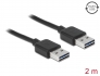 85556 Delock Cable EASY-USB 2.0 Type-A macho > EASY-USB 2.0 Type-A macho de 2 m negro