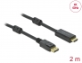 85956 Delock Aktív DisplayPort 1.2 - HDMI kábel 4K 60 Hz 2 méter hosszú