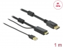 85963 Delock HDMI till DisplayPort-kabel 4K 30 Hz 1 m