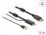 85966 Delock HDMI till DisplayPort-kabel 4K 30 Hz 5 m