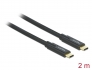 85527 Delock Câble USB 3.1 Gen 1 (5 Gbps) Type-C vers Type-C 2 m PD 5 A E-Marker