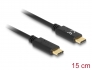 85356 Delock Câble de chargement USB Type-C™, 15 cm PD 5 A avec E-Marker