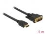 85656 Delock HDMI - DVI 24+1 kétirányú kábel 5 m