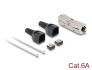 87064 Delock RJ45 Coupler LSA to LSA with strain relief Cat.6A toolfree