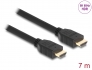 82005 Delock Cablu HDMI de mare viteză 48 Gbps 8K 60 Hz, negru, 7 m