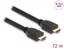 82007 Delock High Speed HDMI Cable 48 Gbps 8K 60 Hz black 12 m