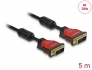 85676 Delock Cable DVI 24+1 male > DVI 24+1 male 5 m red metal