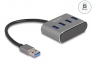 63190 Delock 4 Port USB 5 Gbps Hub mit USB Typ-A Anschluss – USB Typ-A Buchsen oben 