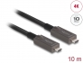 84150 Delock Aktív optikai USB-C™ Video + adat + PD kábel 10 m