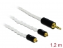85848 Delock Audio Cable 2.5 mm 4 pin stereo jack male to 2 x MMCX male 1.20 m