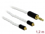 85845 Delock Audio Kabel 3,5 mm 3 Pin Klinkenstecker zu 2 x MMCX Stecker 1,20 m