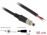 89908 Delock Power cable DC 5.5 x 2.5 x 9.5 mm screwable to open wire ends 95 cm