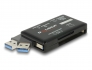 91758 Delock Lector de tarjetas SuperSpeed USB 5 Gbps para tarjetas de memoria CF / SD / Micro SD / MS / M2 / xD